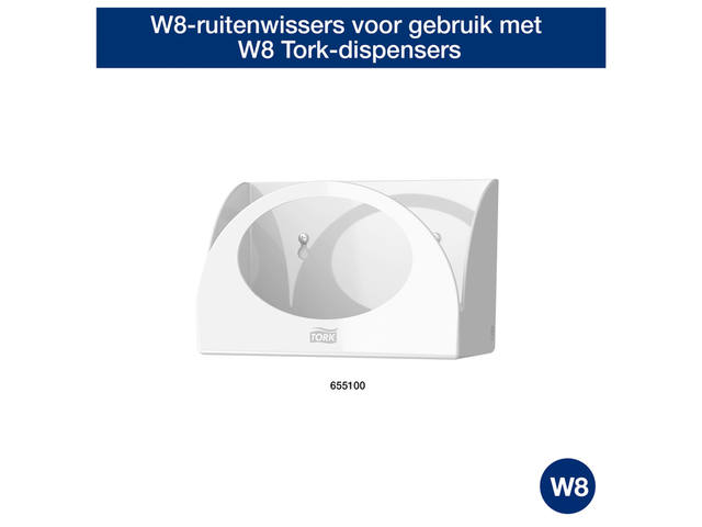 Reinigingsdoek Tork W8 Premium 1laags blauw