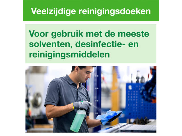 Reinigingsdoek Tork W8 Premium 1laags blauw