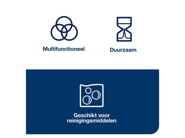 Reinigingsdoek Tork W8 Premium 1laags blauw