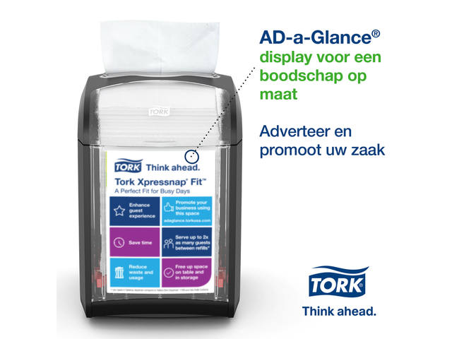 Servetdispenser Tork N14 Signature line zwart