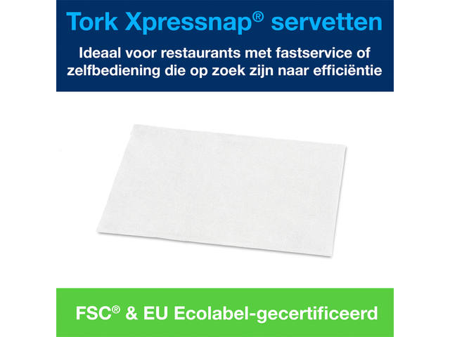 Servet Tork N4 Premium halvevouw 2laags wit