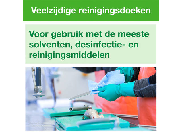 Reinigingsdoek Tork W8 Premium 1laags groen