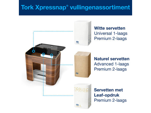 Servetdispenser Tork N4 Signature line walnoot