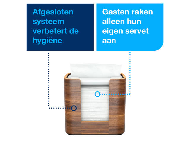 Servetdispenser Tork N4 Signature line walnoot