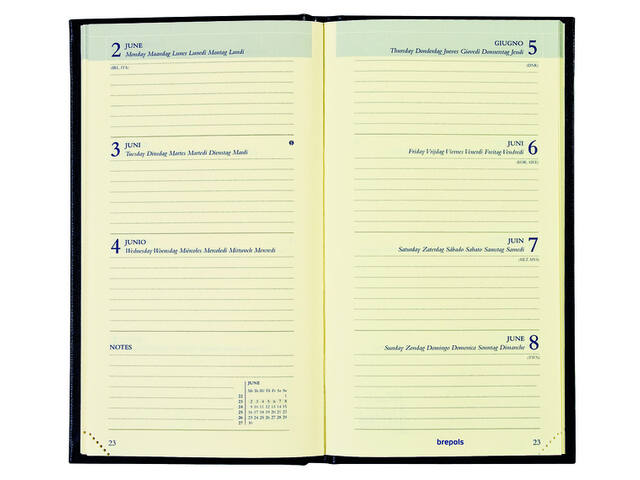Agenda 2027 Brepols Interplan Colora 7d/2p assorti