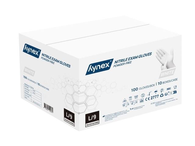 Handschoen Hynex nitril L wit 3.5g 100 stuks