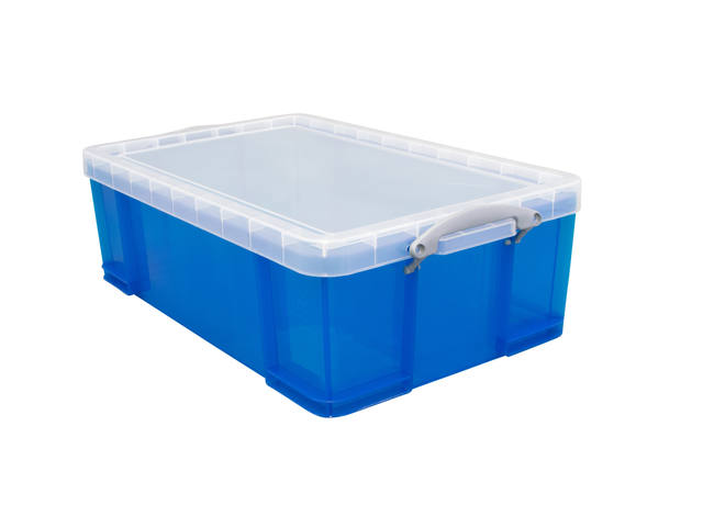 Opbergbox RU 50ltr 710x440x230mm transp bl