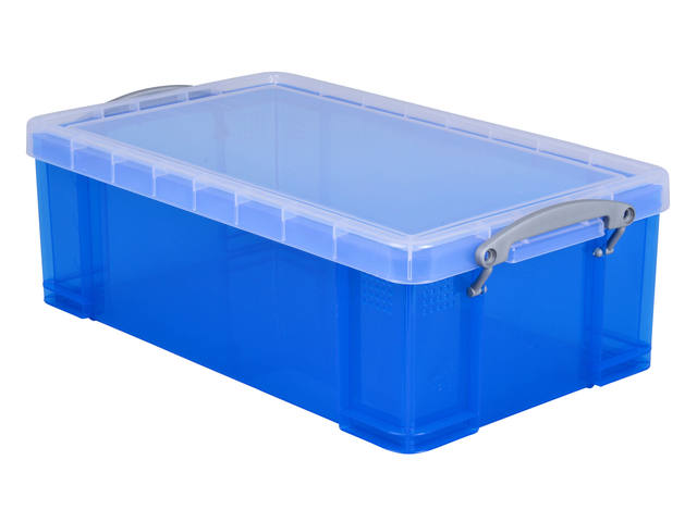 Opbergbox RU 12ltr 465x270x150mm transp blauw