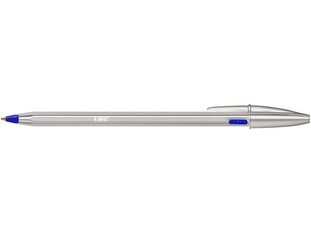Balpen Bic Cristal Re-new 1 pen + 2 vull M blauw