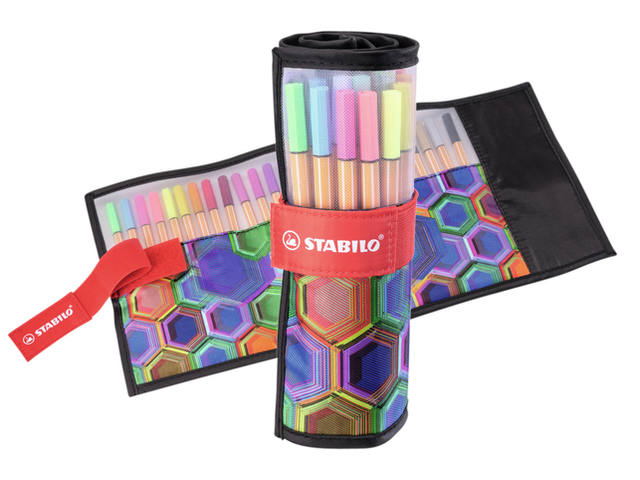 Fineliner STABILO point 88/25 etui zw F assorti