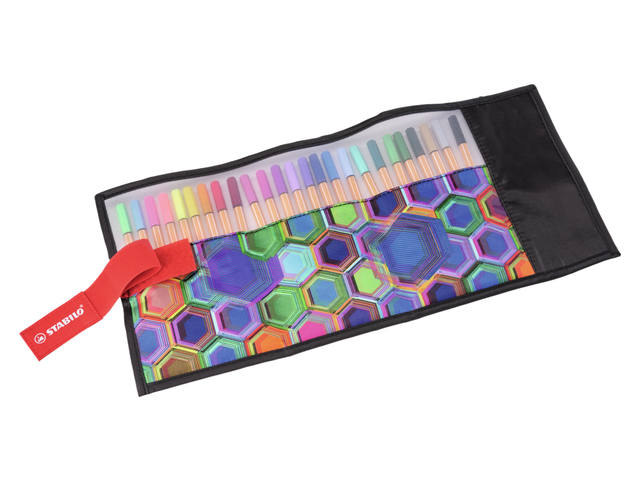 Fineliner STABILO point 88/25 etui zw F assorti