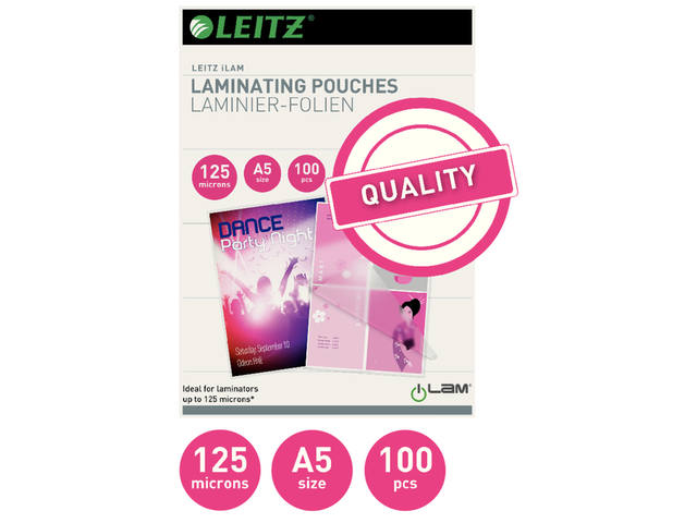 Lamineerhoes Leitz iLAM A5 2x125micron EVA