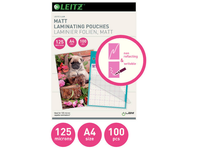 Lamineerhoes Leitz iLAM A4 2x125micron EVA Mat