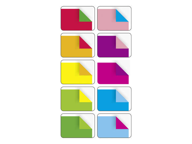 Vouwblaadjes Folia 80gr 15x15cm 50vel 2z 10 duo kl
