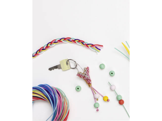 Scoubidoo touwtjes Folia 100cm 100st ass kleuren