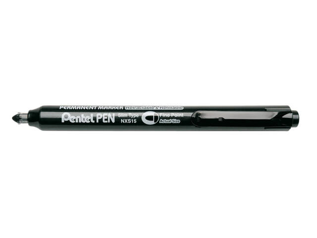 Viltstift Pentel NXS15 1mm zwart