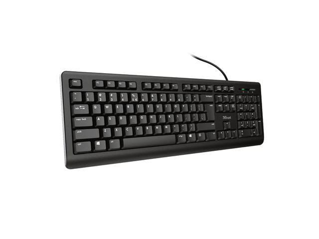 Toetsenbord Trust Primo QWERTY zwart