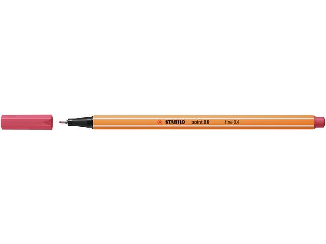 Fineliner STABILO point 88/49 F aardbeienrood