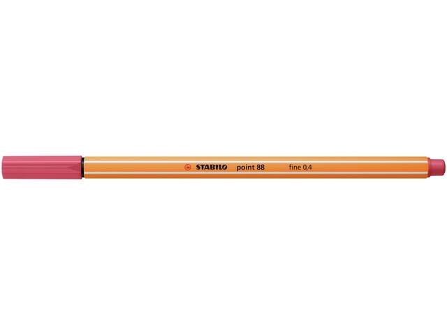 Fineliner STABILO point 88/49 F aardbeienrood