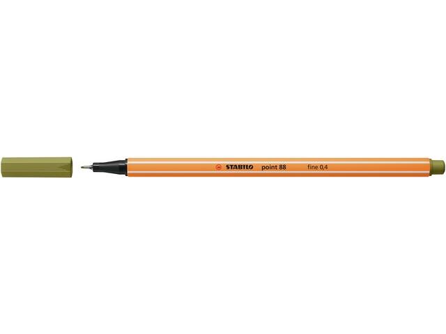 Fineliner STABILO point 88/37 F moddergroen