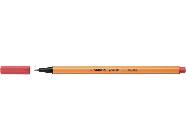 Fineliner STABILO point 88/47 F roestig rood