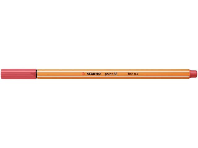 Fineliner STABILO point 88/47 F roestig rood