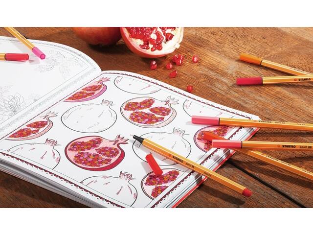 Fineliner STABILO point 88/62 F pruimenpaars