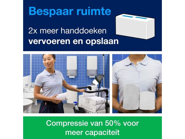 Handdoek Tork H5 Universal 1laags 201x225mm wit