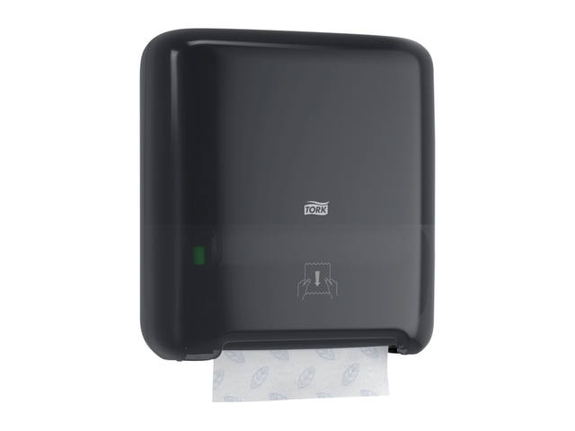 Handdoekroldispenser Tork H1 Elevation Matic zwart