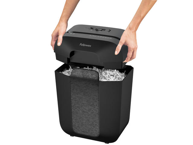 Papiervernietiger Fellowes LX45 4x37mm zwart
