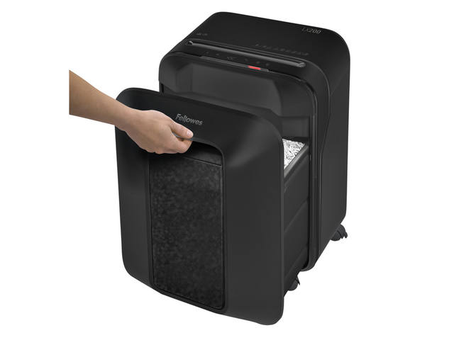 Papiervernietiger Fellowes LX200 4x12mm zwart