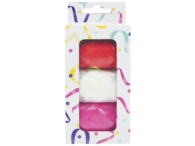 Lint 3 pak rood/wit/roze