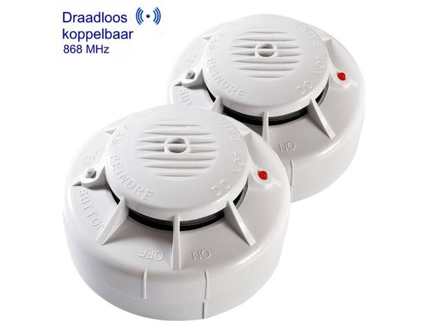 Rookmelder Fito optisch 3V batterij draadloos