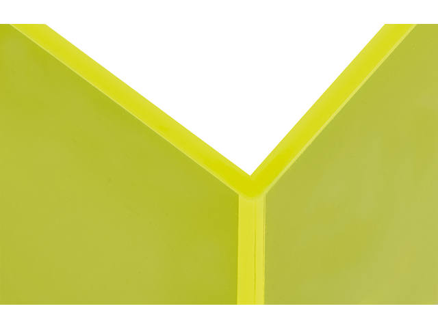 Boekensteun MAUL 10x10x13cm acryl neon geel