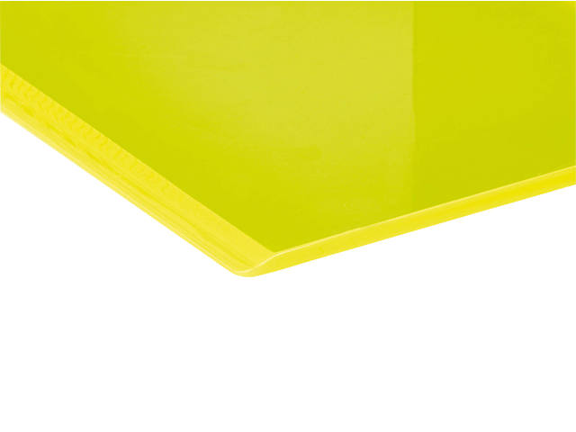 Boekensteun MAUL 10x10x13cm acryl neon geel