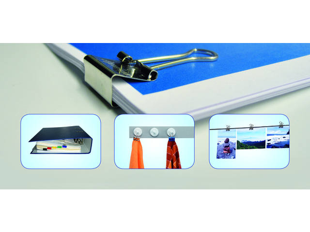 Papierklem MAUL 215 19mm cap 7mm ass