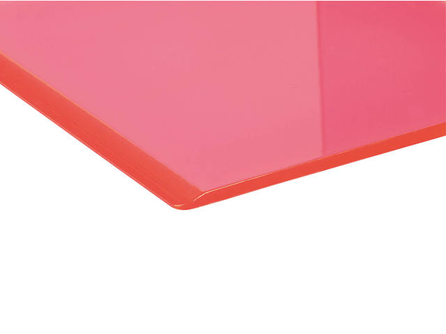 Boekensteun MAUL 10x10x13cm acryl neon rood