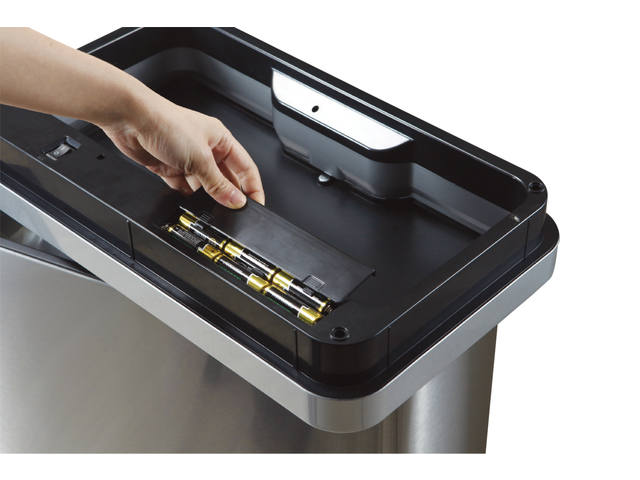 Afvalbak EKO Mirage met sensor 30liter RVS mat