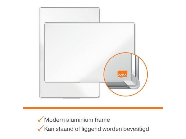 Whiteboard Nobo Premium Plus 60x90cm staal