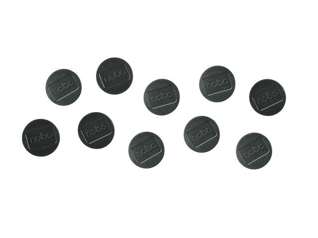 Magneet Nobo 32mm zwart 10 stuks
