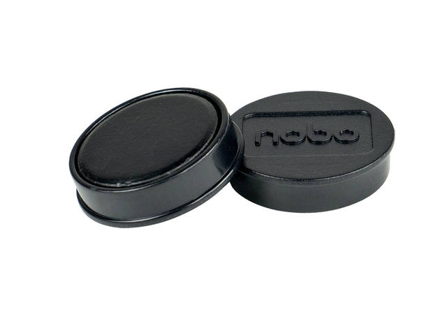 Magneet Nobo 32mm zwart 10 stuks