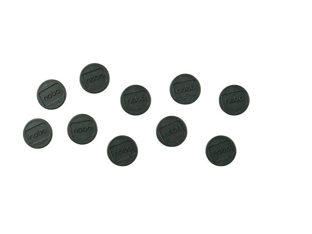Magneet Nobo 13mm zwart 10 stuks