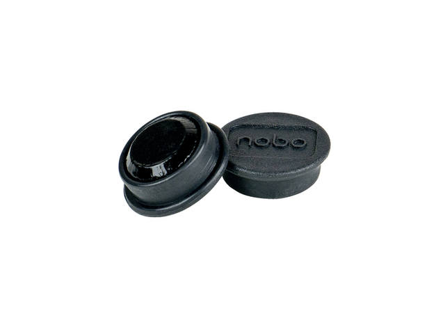 Magneet Nobo 13mm zwart 10 stuks