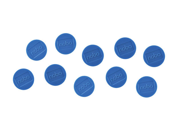 Magneet Nobo 32mm blauw 10 stuks
