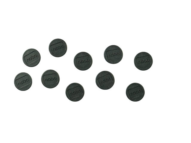 Magneet Nobo 24mm zwart 10 stuks