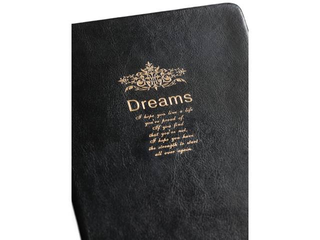 Notitieboek Kalpa Dreams 214x145x40mm zwart 416pag