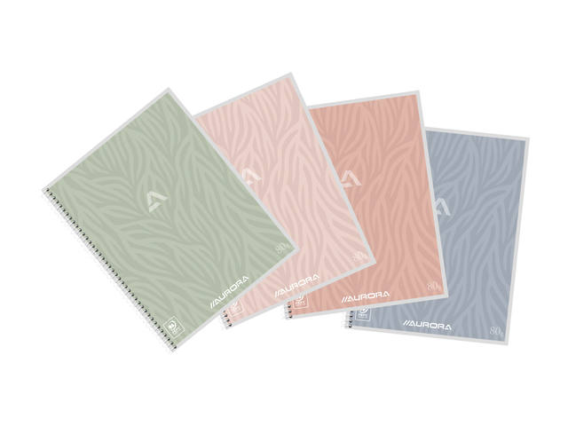 Schrift Aurora A5 lijn 120pag 80gr assorti