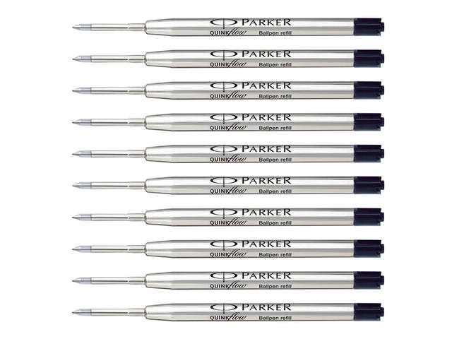 Balpenvulling Parker Quinkflow M 10st zwart