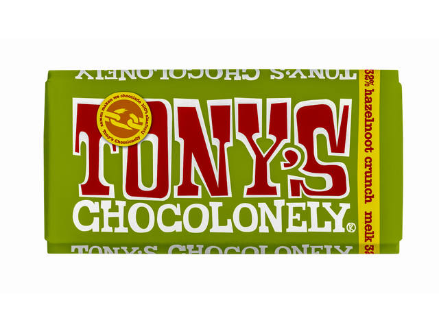 Chocolade Tony Chocolonely melk hazelnoot crunch