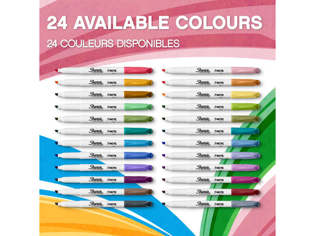 Markeerstift Sharpie S-note 12st assorti